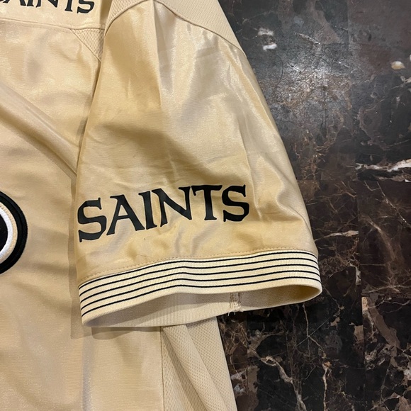 NFL Apparel Gold Saints Jersey Shirt - Picture 4 of 7